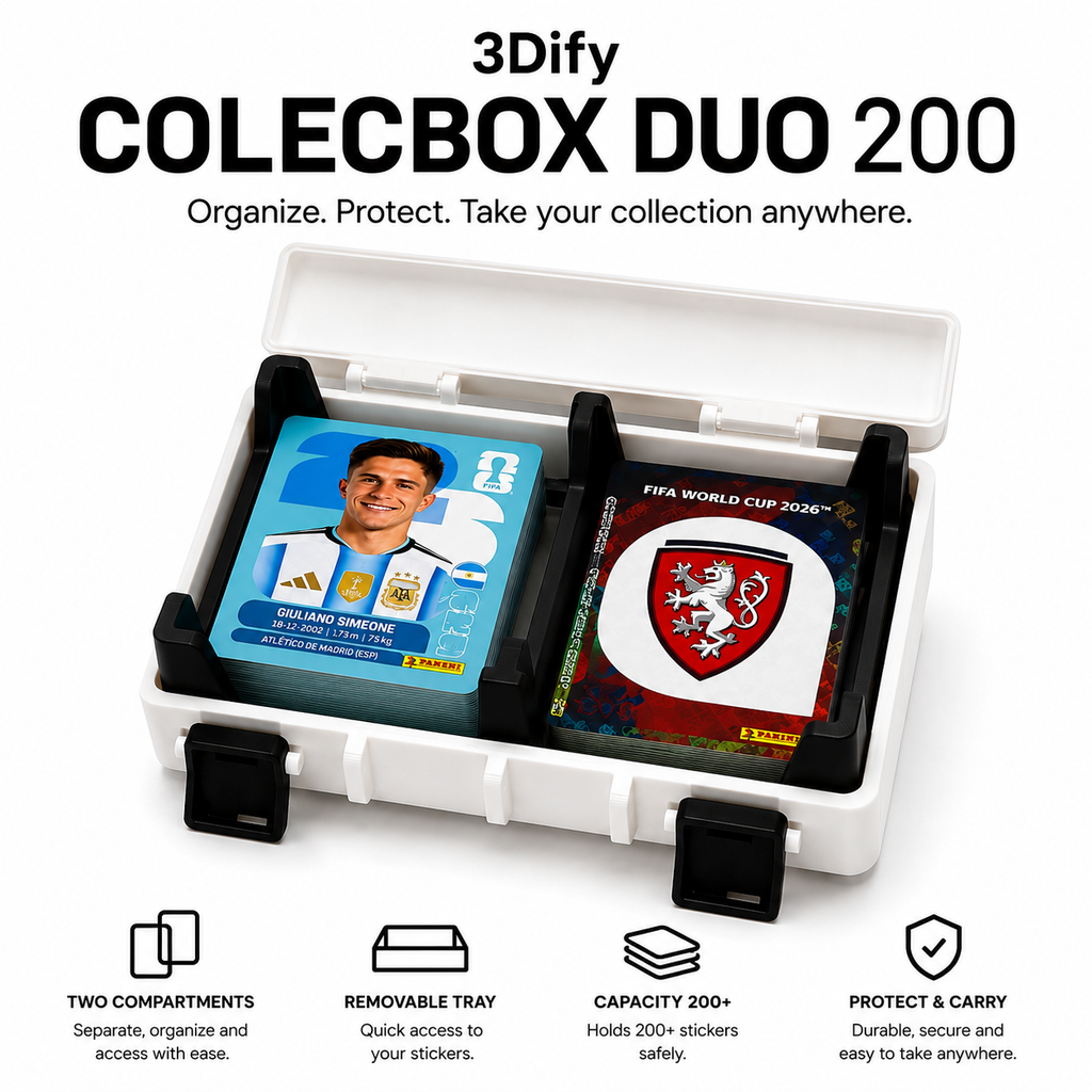 3Dify ColecBox Duo 200 – Sticker Storage Box
