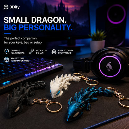 Shadow Dragon Flex – Articulated Dragon Keychain